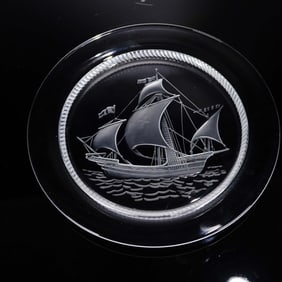 Lalique La Nina Crystal Plate