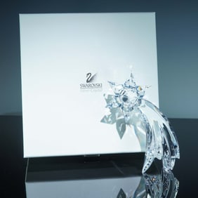 Swarovski Silver Crystal Candle Holder, Comet