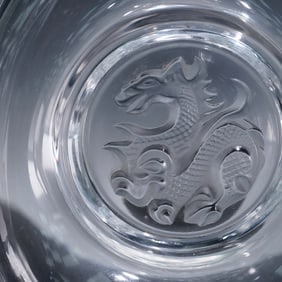Lalique Crystal Chimere Dragon Decanter