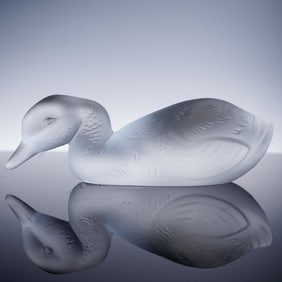 Baccarat Clear Crystal Figurine, Duckling
