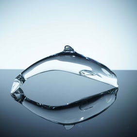 Baccarat Crystal Dolphin Figurine