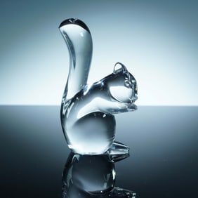 Baccarat Crystal Figurine, Squirrel