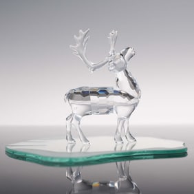 Swarovski Crystal Figurine, Reindeer 214821