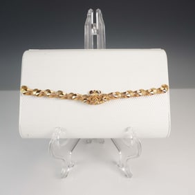 Coblentz Original White Metal Evening Clutch
