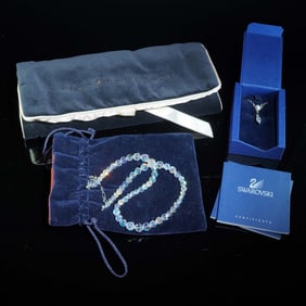 3pc Swarovski Crystal Necklaces and Jewelry Accessory