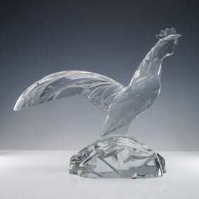 Baccarat Crystal Sculpture, Heritage Chanticleer Rooster