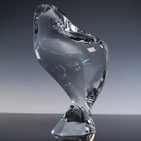 Baccarat by Robert Rigot Crystal Bird Sculpture