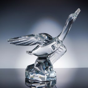 Baccarat Crystal Goose Sculpture