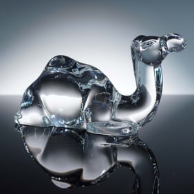 Baccarat Crystal Figurine, Camel