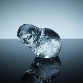 Baccarat Crystal Figurine, Chick