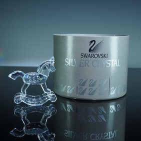 Swarovski Crystal Figurine, Rocking Horse