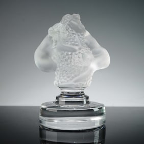 Lalique Crystal Paperweight, Roxane