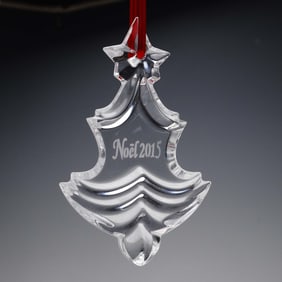Baccarat Crystal Christmas Tree Ornament, Noel 2015