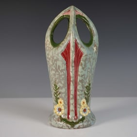 Royal Dux Art Nouveau Cathedral Vase