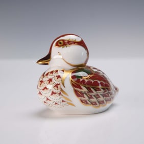 Royal Crown Derby Figurine, Bakewell Duckling with Box