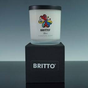 Romero Britto Bliss Art Candle in Gift Box, Butterfly