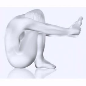 Lalique Crystal Clear Figurine, Tentation Nude - Sealed Box