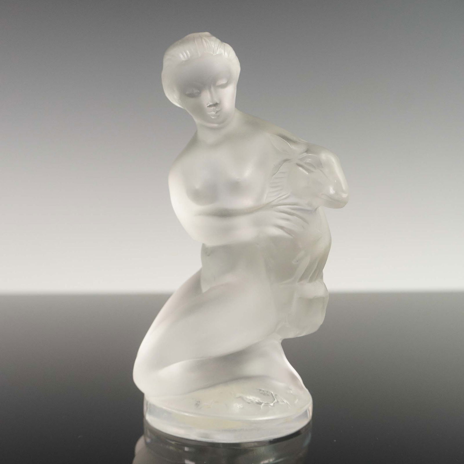 Lalique Crystal Figurine, Diana the Huntress with Fawn (1 of 6)