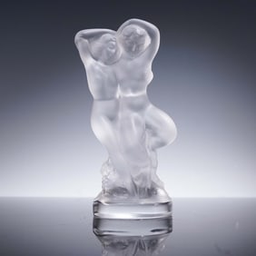 Lalique Crystal Figurine, La Faune, with Original Box