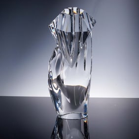 Baccarat Crystal Sculpture, Diamant by Robert Rigot