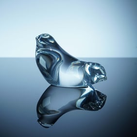 Baccarat Crystal Figurine, Double-Sided Bird