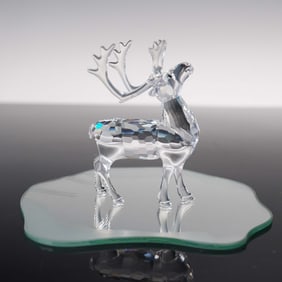 Swarovski Crystal Figurine, Reindeer 214821