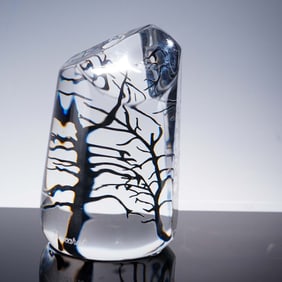 Baccarat Crystal Forest Prism Paperweight