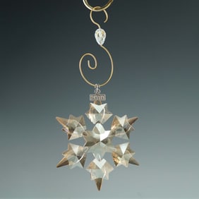 Swarovski SCS 2010 Christmas Star Ornament with Enhancer and Box
