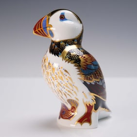 Royal Crown Derby Porcelain Puffin Paperweight LIX