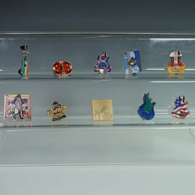 10pc Hard Rock Cafe Collector Pins