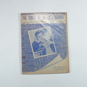 Sammy Cahn and Juke Styne Sheet Music, The Things We Did Last Summer