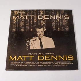 Matt Dennis Plays and Sings Vinyl Record LP