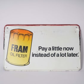 Fram Oil Filter Advertising Sign