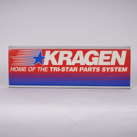 Kragen Tri-Star Parts System Plastic Display Sign with Pamphlet Holder