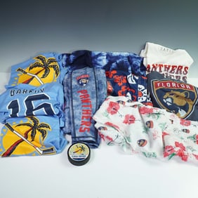 10pc Florida Panthers Apparel and Memorabilia Group