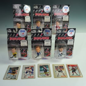 11pc NHL Headliners Figure and Card Set, Lemieux, Gretzky, Jagr, and More