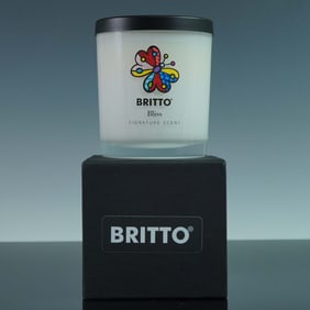 Britto Bliss Scented Candle with Pop Art Butterfly