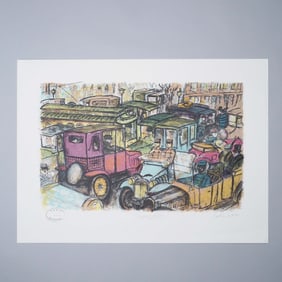 Edward Plunkett Vampire Traffic Jam, Limited Edition Print