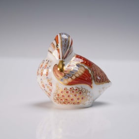 Royal Crown Derby Porcelain Figurine, Teal Duckling