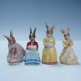4pc Royal Doulton Bunnykins Figurines, DB21, DB137, DB173, DB176