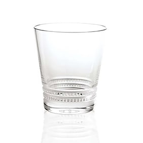 Lalique Crystal Clear Tumbler, Facet - Sealed Box