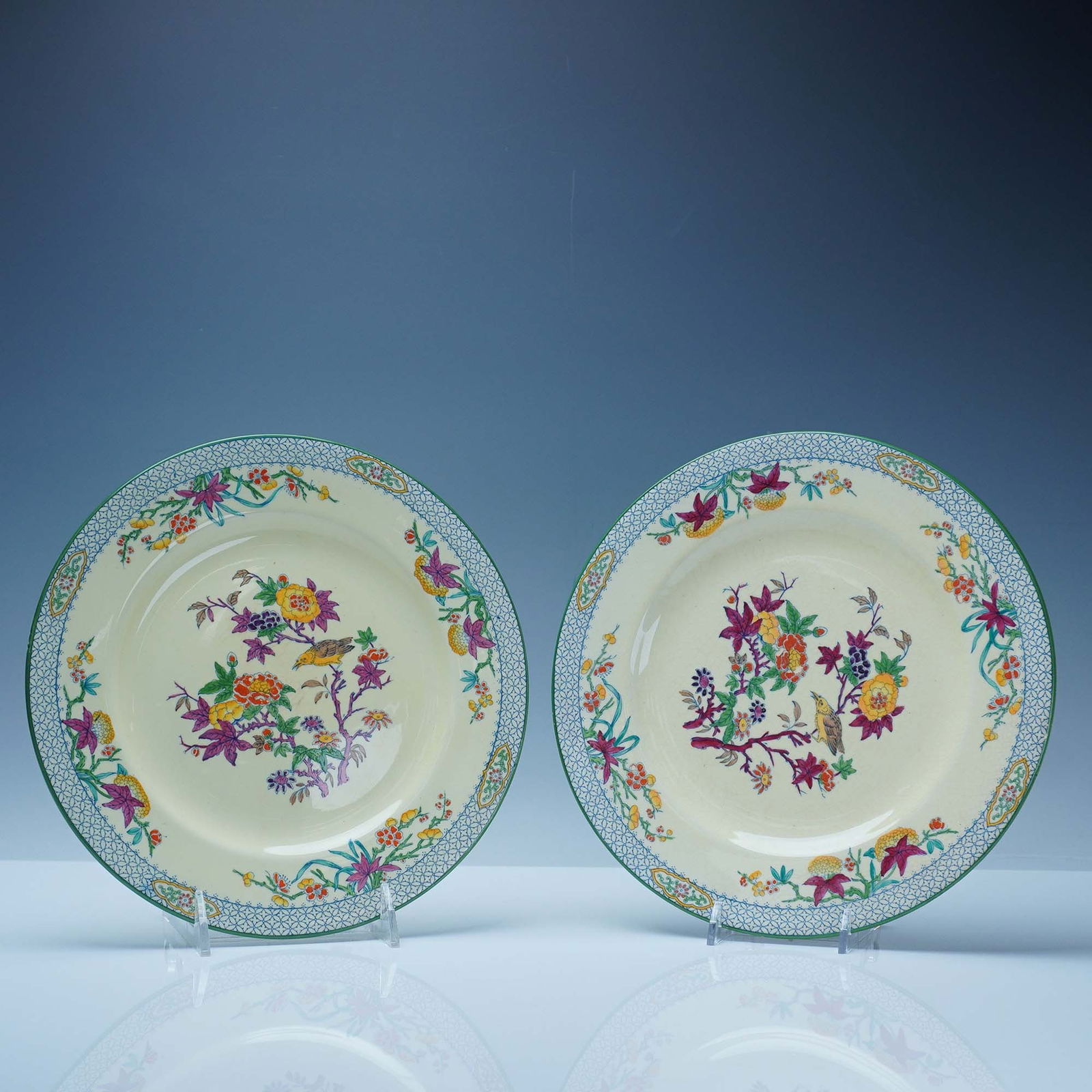 2pc Minton Floral Pattern Plates (1 of 5)