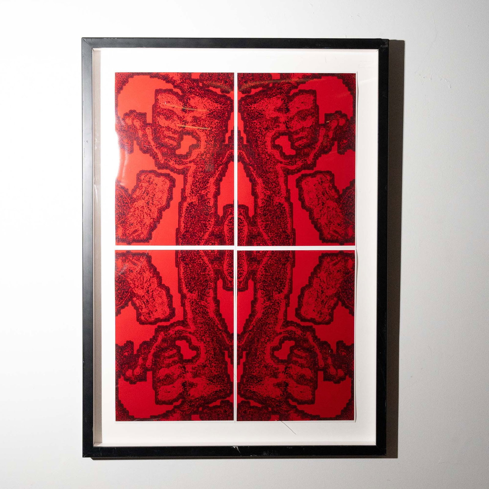 Rick Wolfryd, Pigment Print on Photos Paper, AP 4/5, Signed: A striking pigment print on photographic paper by contemporary American artist Rick Wolfryd, signed and marked as an artist's proof (AP 4/5) on verso. This visually dynamic composition features a bold