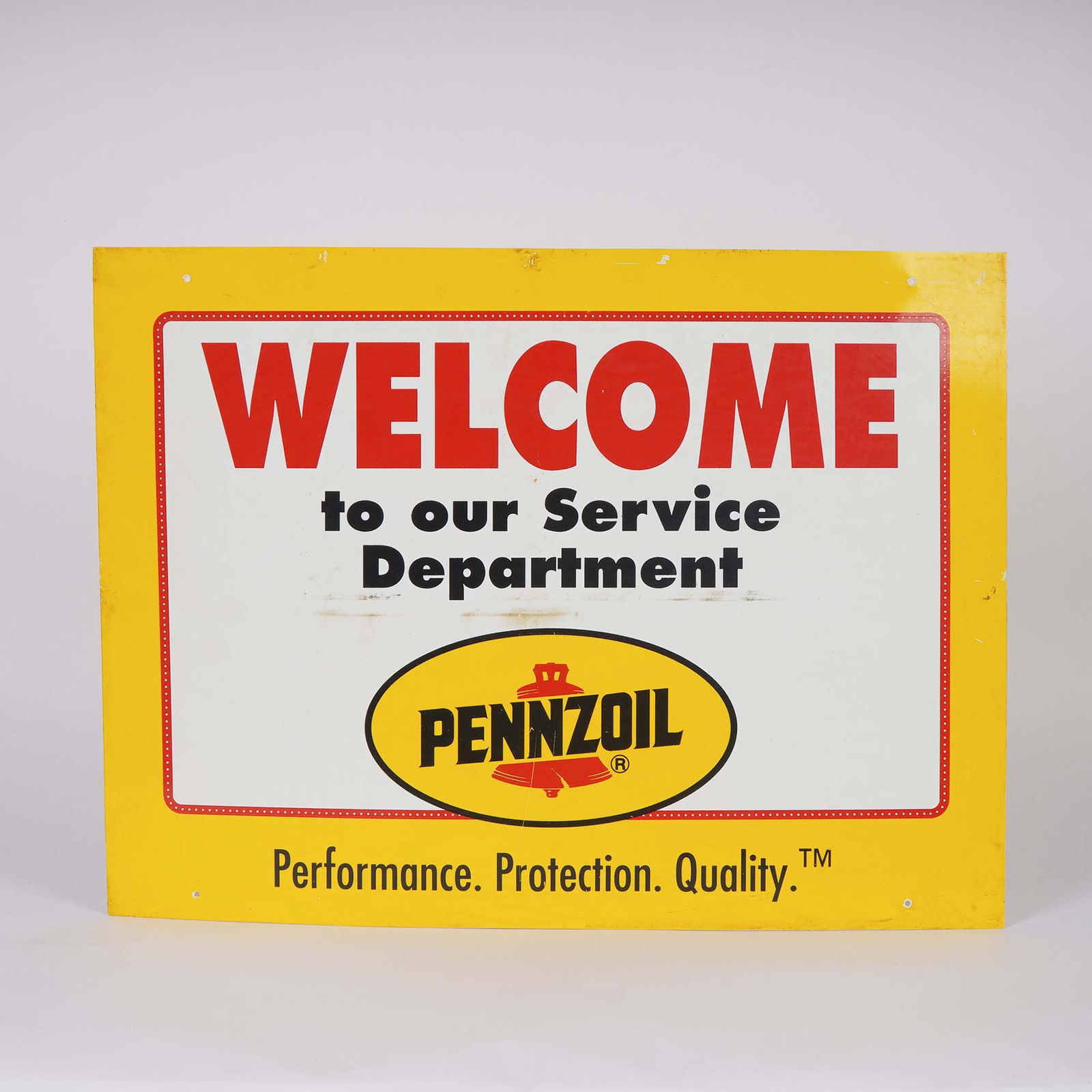 Pennzoil Double-Sided Parts Department Tin Sign (1 of 3)