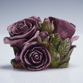 Harmony Kingdom Lord Byron's Harmony Garden Treasure Box, Double Violet Ros