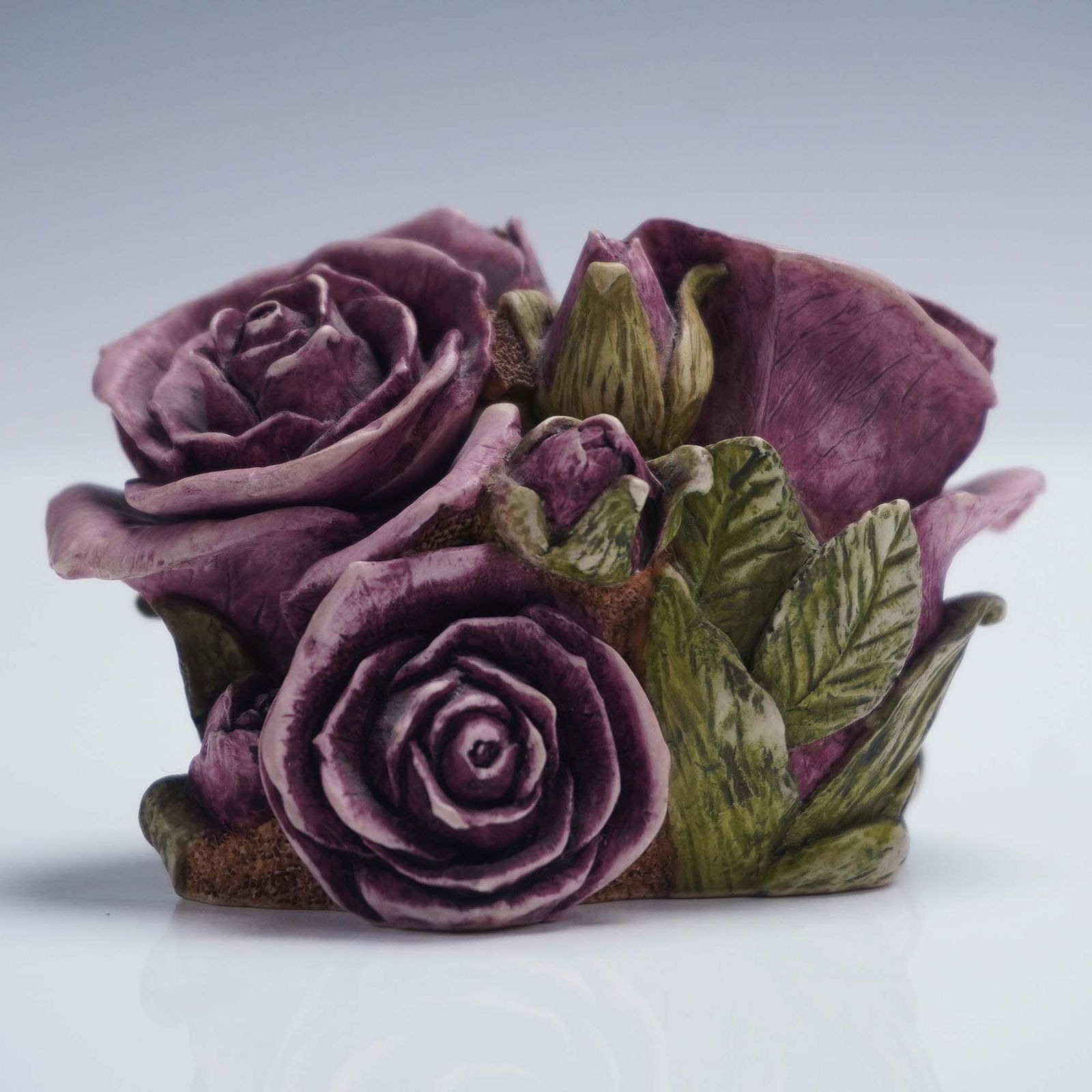 Harmony Kingdom Lord Byron's Harmony Garden Treasure Box, Double Violet Ros