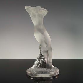 Lalique Crystal Figurine, Danseuse Bras Leves