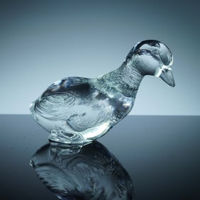 Baccarat Crystal Duck Figurine