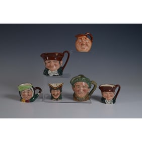 6pc Royal Doulton Character Jug Grouping