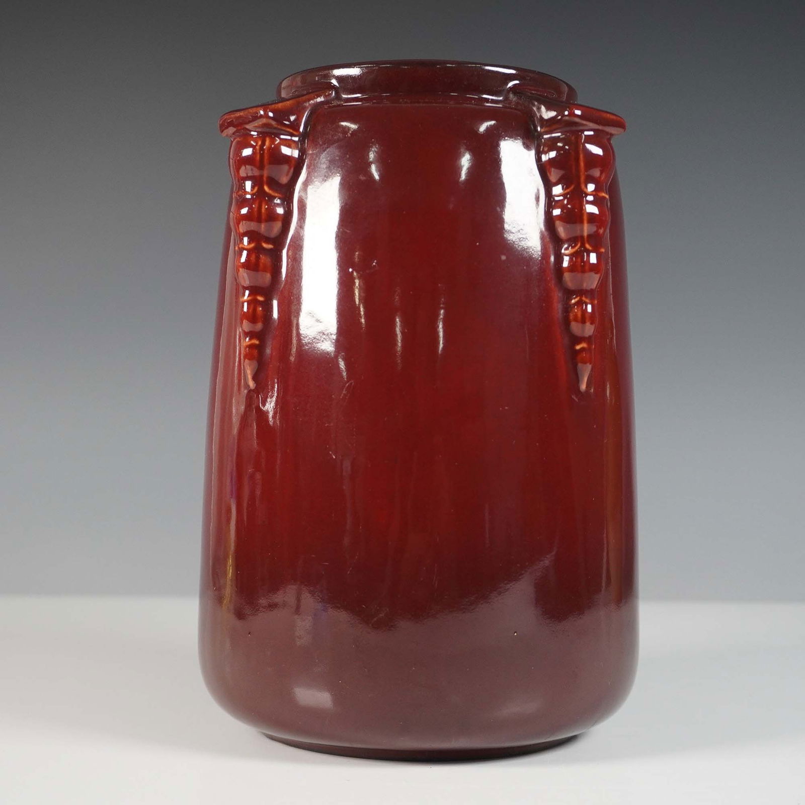 Roseville Pottery Topeo Red Vase (1 of 4)